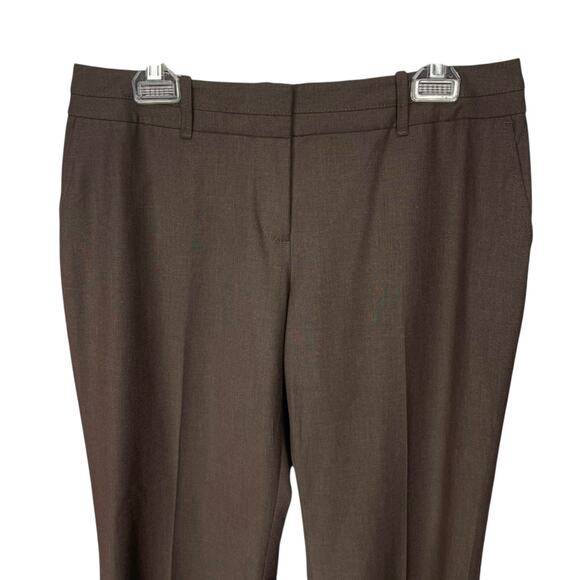 ANN TAYLOR LOFT JULIE Women's DRESS PANTS Brown Size 10P - Picture 2 of 4